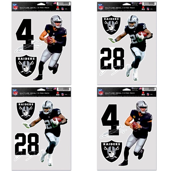 Las Vegas Raiders Card and Jacobs Decals Package - Picture 5 of 5